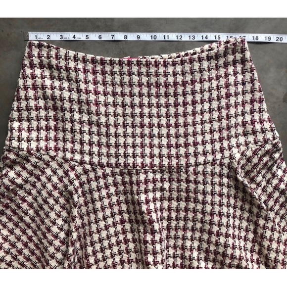 Anthropologie Bobbie Plaid Flounced Mini Skirt EUC - SZ 14 - Picture 7 of 16